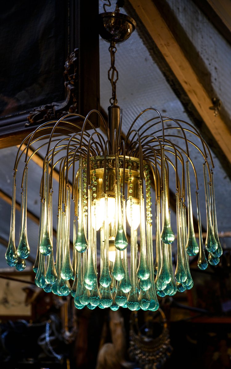 Blue Murano Chandelier
