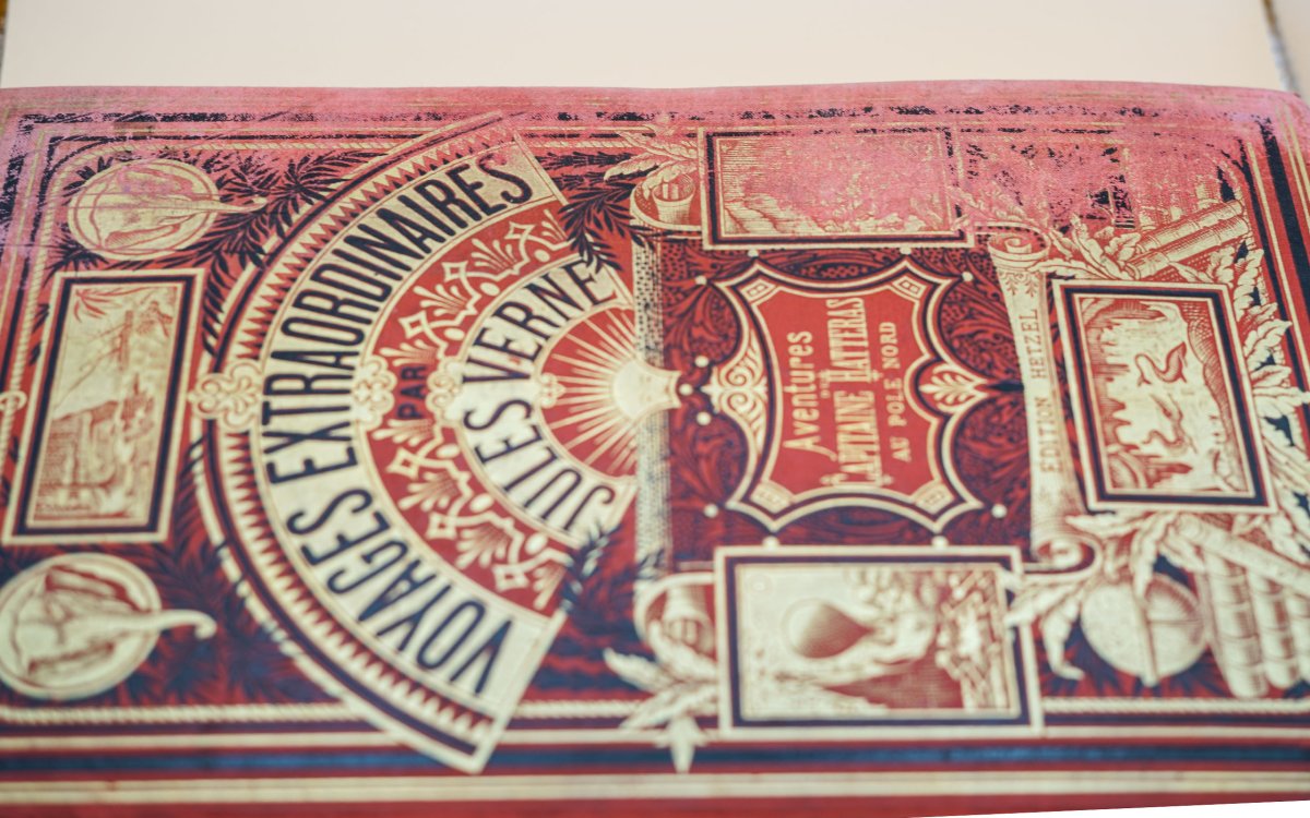 Jules Verne, "Aventures du Capitaine Hatteras au pole Nord", Editions HETZEL-photo-3