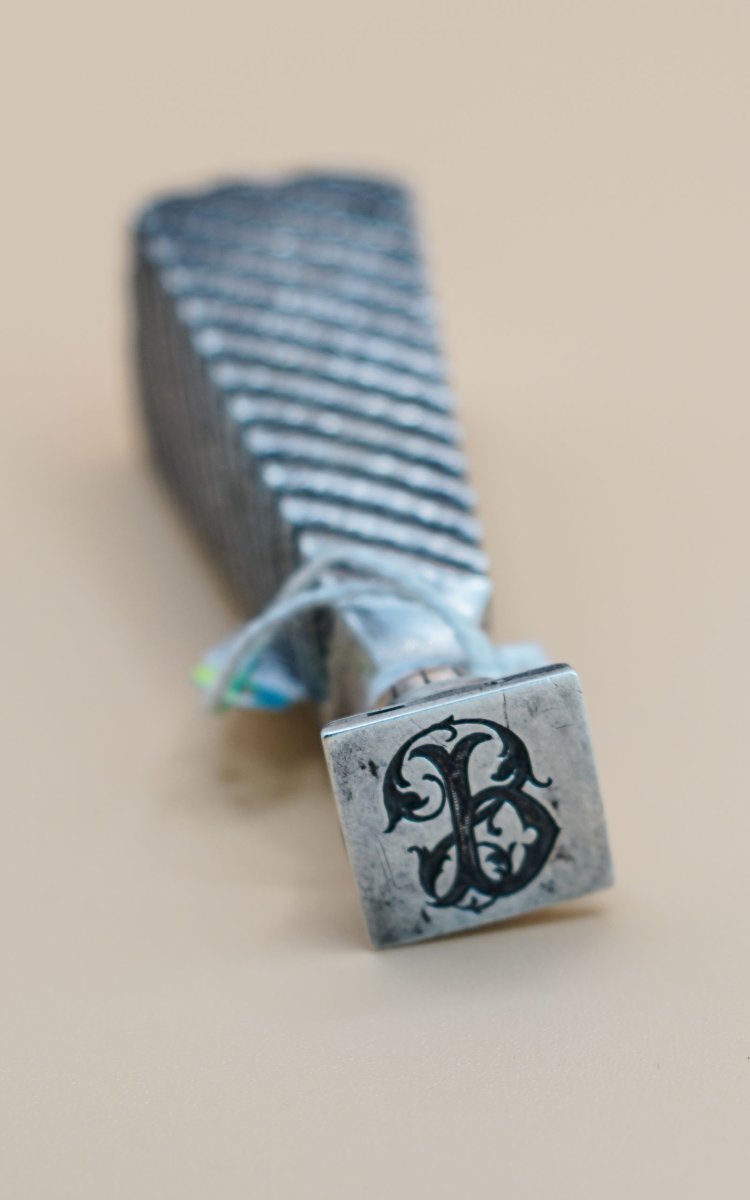 Vermeil Silver Seal, Initials -photo-2