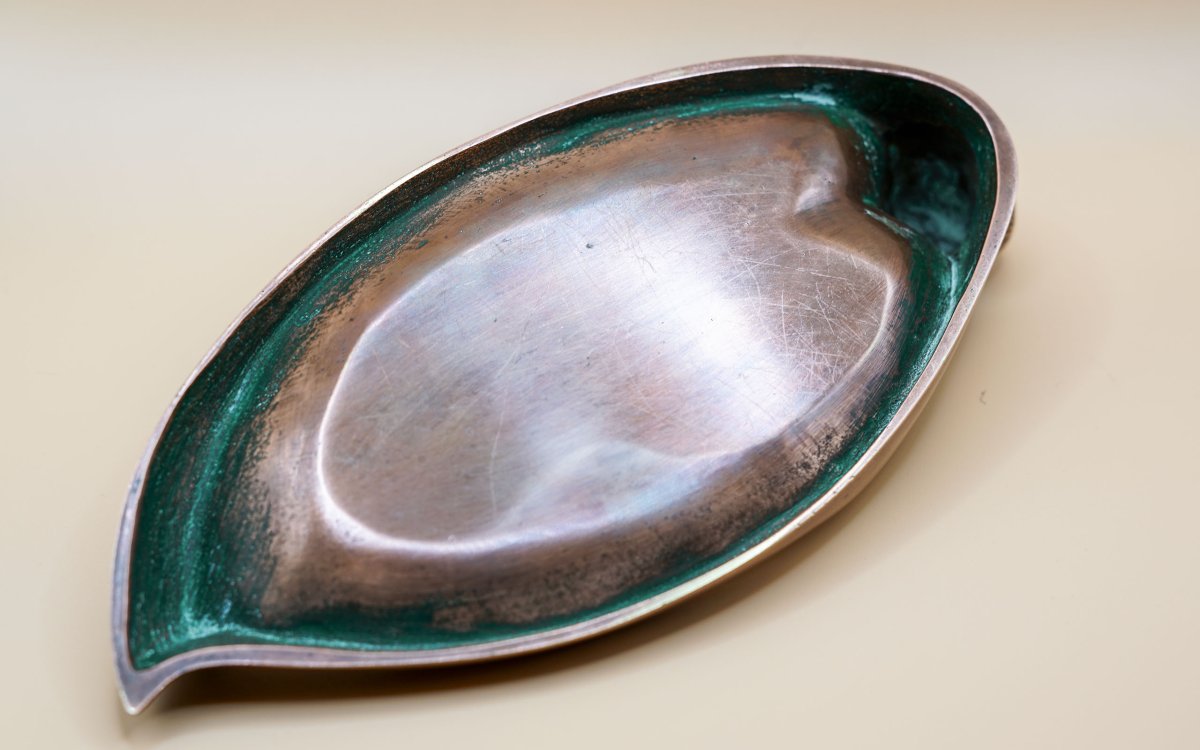 A. Henn, Art Deco Bronze Trinket Dish-photo-2