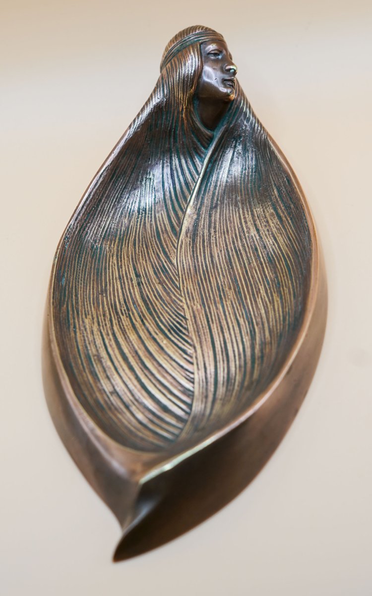 A. Henn, Art Deco Bronze Trinket Dish-photo-2