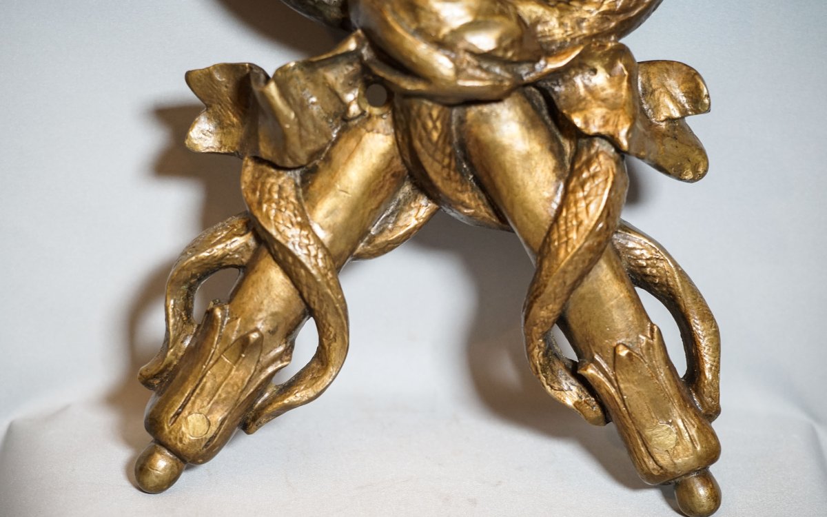 Hermes Attributes: Bronze Saddle Trophy Featuring Caduceus And A Helmet-photo-4