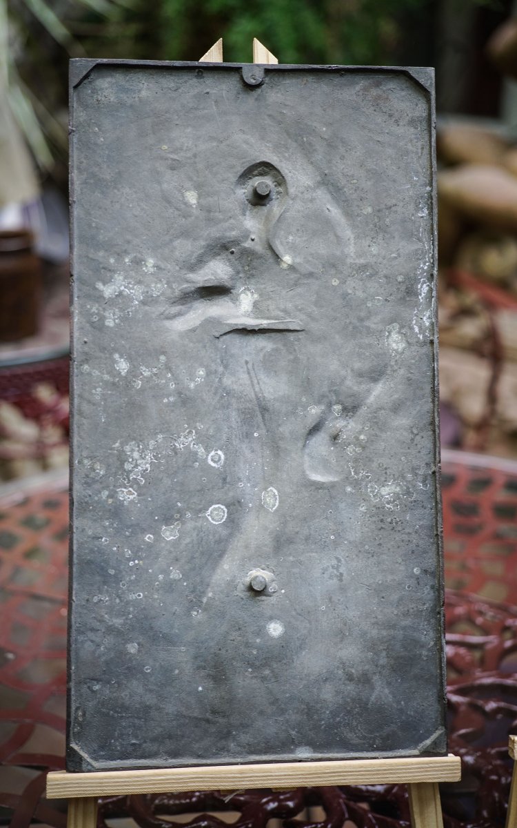 Jean-baptiste Germain, Music And Sculpture, Two Gallant White Bronze Plaques-photo-3