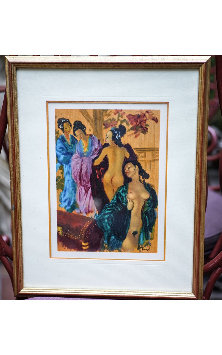 BRENOT Raymond, Quatre illustrations de "La Chair comme tapis de prière"-photo-2