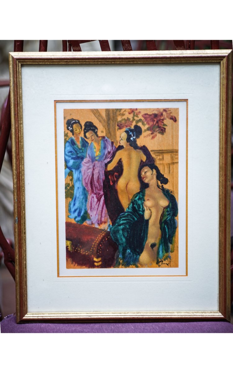 BRENOT Raymond, Quatre illustrations de "La Chair comme tapis de prière"-photo-4