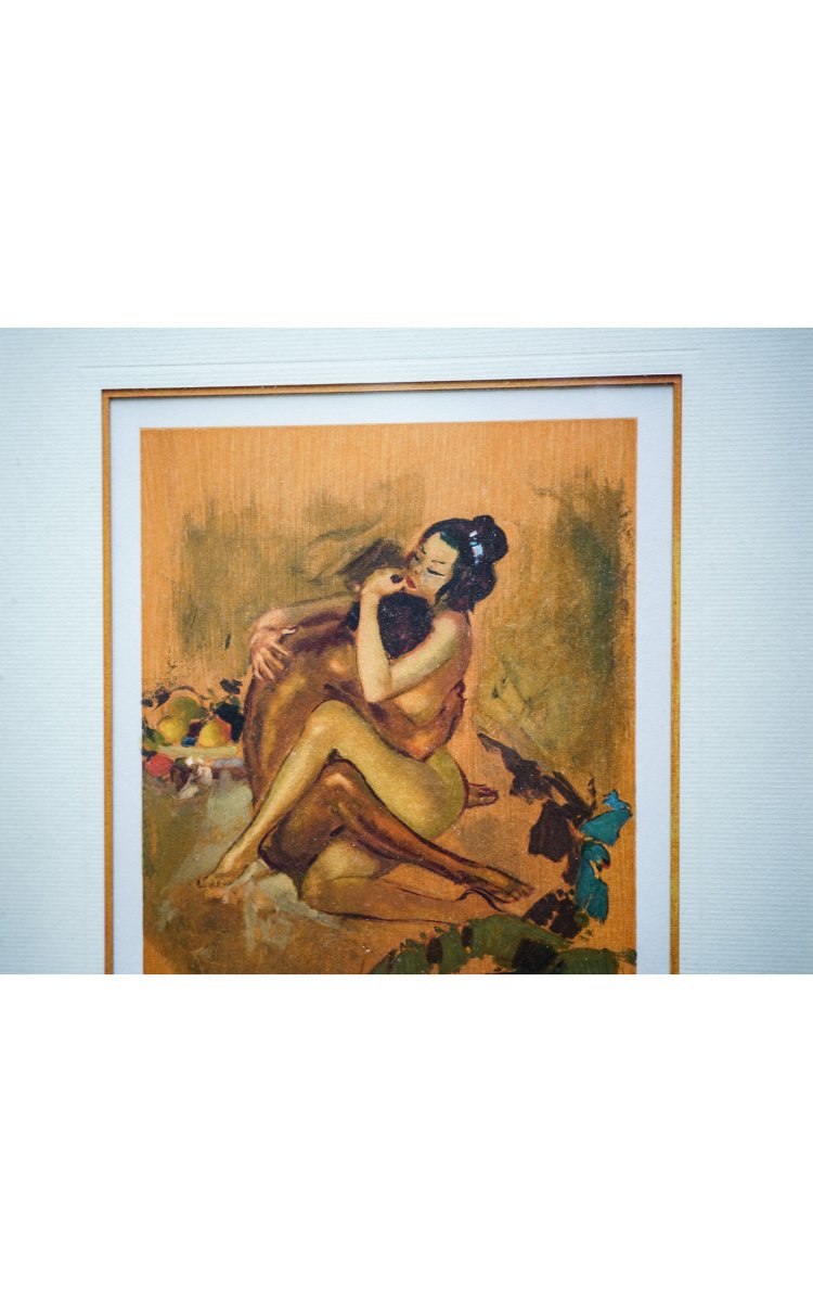 BRENOT Raymond, Quatre illustrations de "La Chair comme tapis de prière"-photo-2