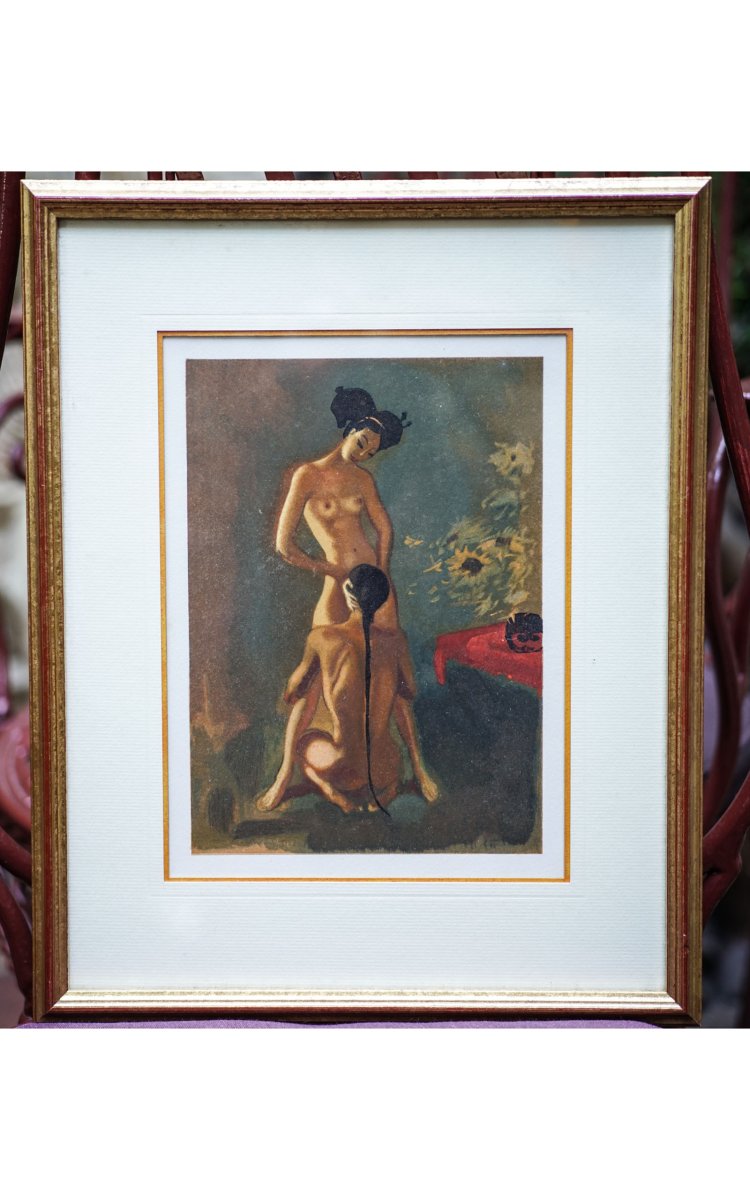 BRENOT Raymond, Quatre illustrations de "La Chair comme tapis de prière"-photo-3