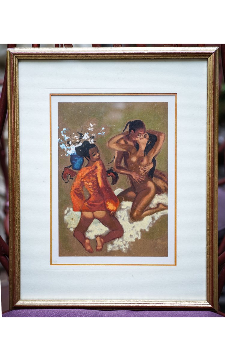 BRENOT Raymond, Quatre illustrations de "La Chair comme tapis de prière"-photo-4