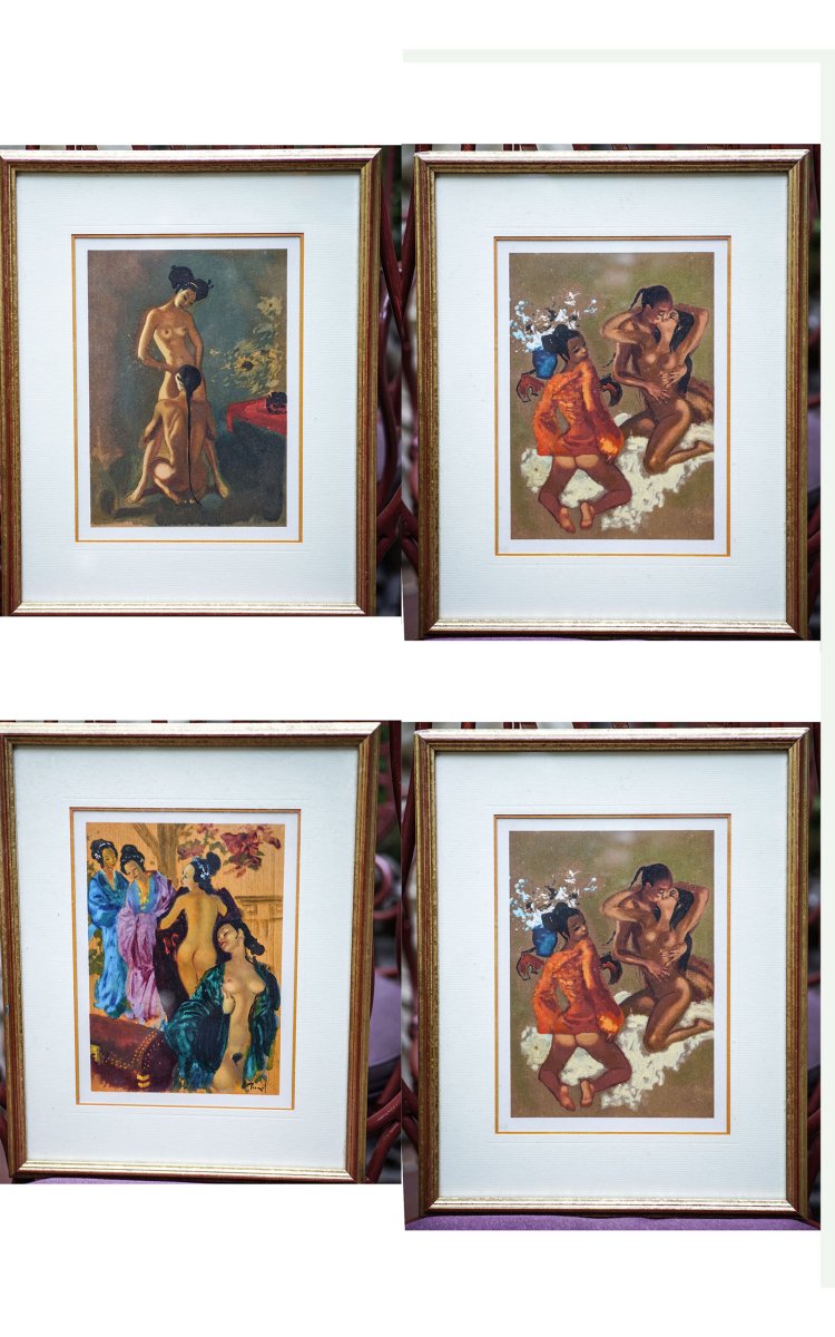 BRENOT Raymond, Quatre illustrations de "La Chair comme tapis de prière"