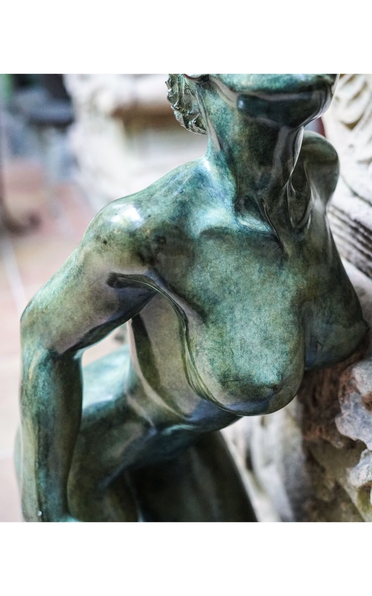 Deville-chabrolle Marie-paule, "the Beautiful Flight" Bronze-photo-3