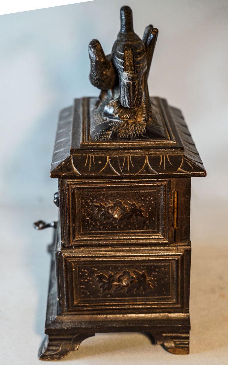 Boite bois aux oiseaux, coffret à bijoux,  N III-photo-4