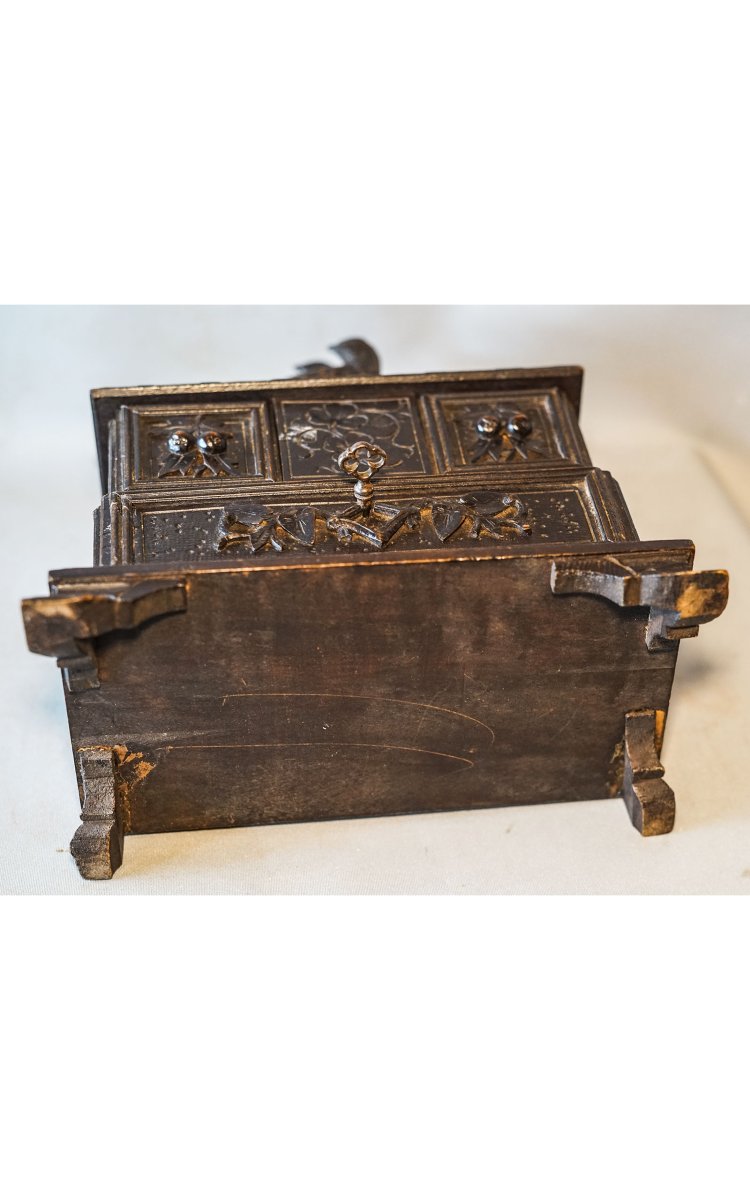 Boite bois aux oiseaux, coffret à bijoux,  N III-photo-6