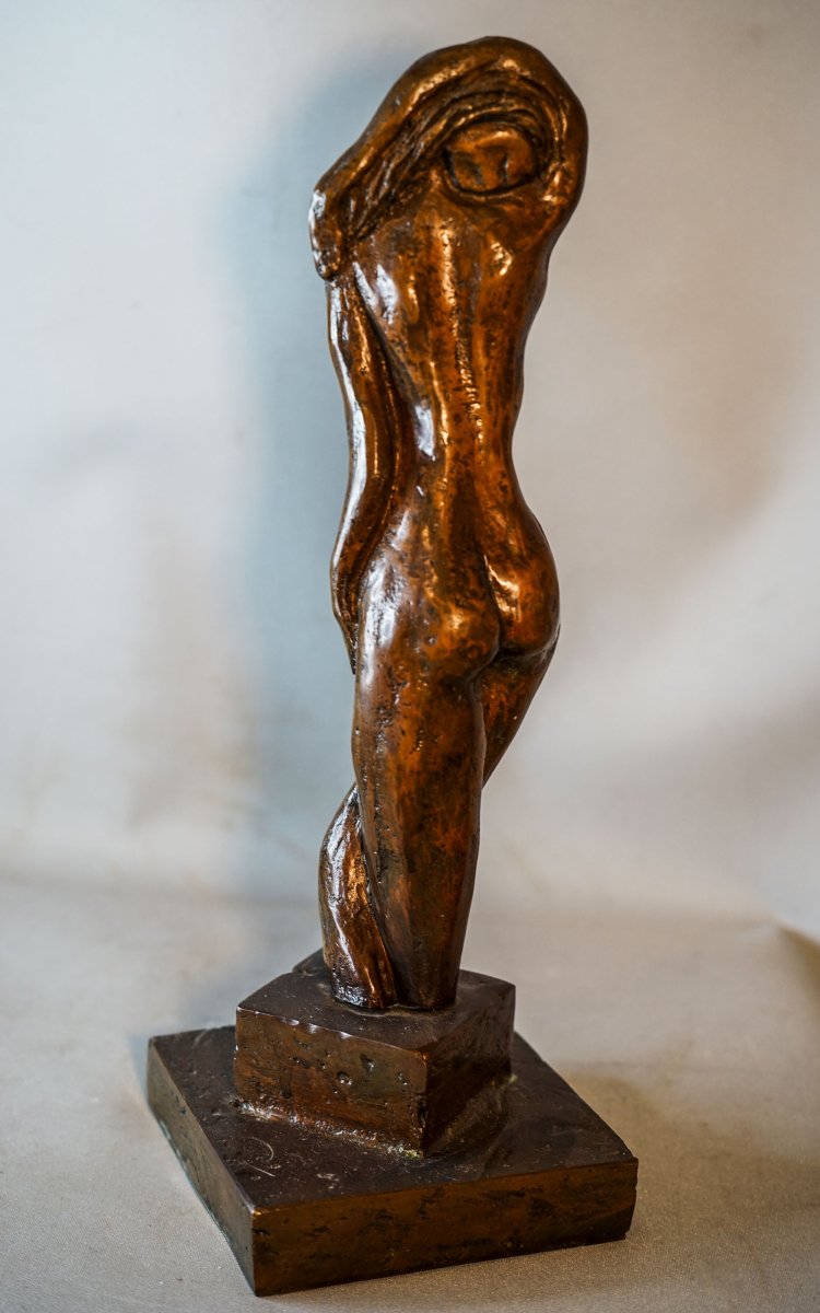 Latour Nude Woman, Art Deco Bronze-photo-3