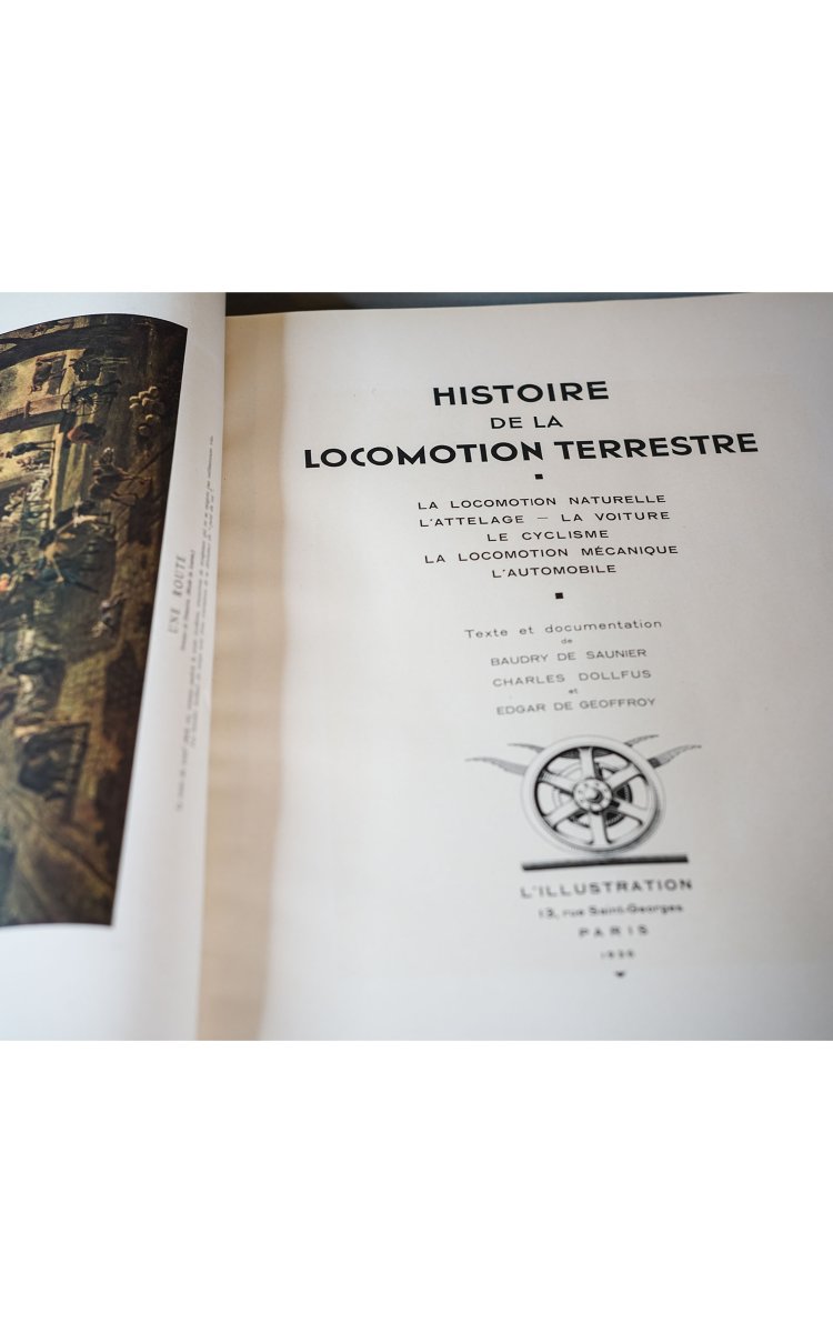 HISTOIRE DE LA LOCOMOTION TERRESTRE, L'Illustration, 2 Volumes-photo-2