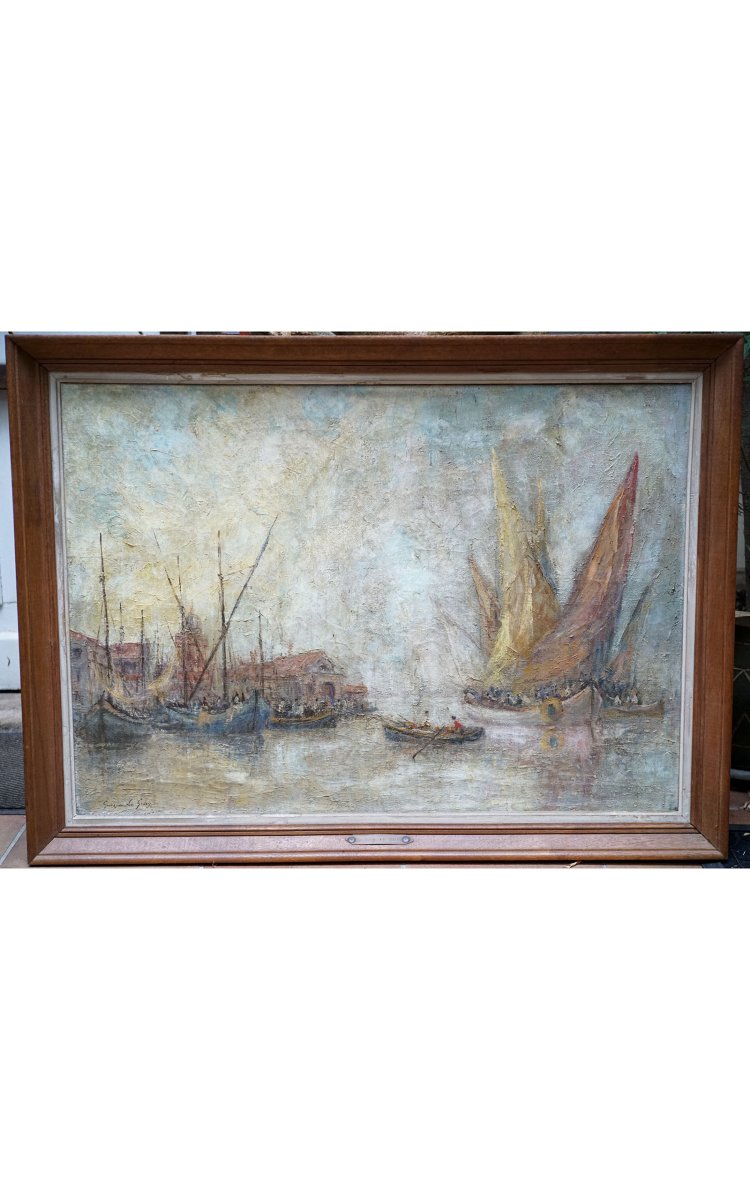 André Guerin Le Guay, Sailboats In Venice