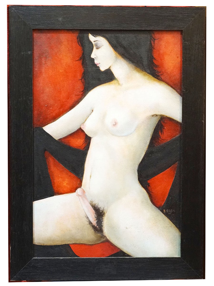 Georges Braem, Erotic, Woman With Penis