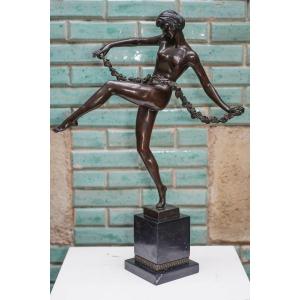 Pierre Le Faguays, Bronze Dancer With Thyrsus