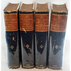 L. TESTUT, TRAITÉ D'ANATOMIE HUMAINE, 4 tomes, 1911 - 1912