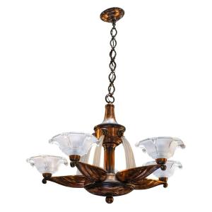 1950s Art Deco Style Chandelier