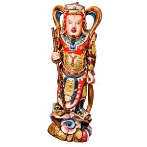 Dignitaire gardien de temple Chine, XIXème