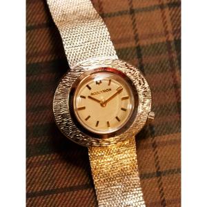 BULOVA ACCUTRON, Bracelet Intégré, Plaqué Or