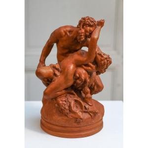 Femme et faune de CARRIER-BELLEUSE