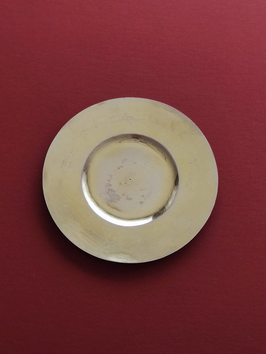Patène En Argent Et Vermeil, Décor Gravé IHS, XVIIIème-photo-2