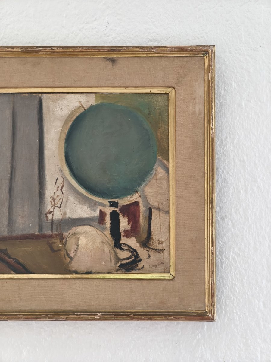 Still Life With Globe And Shell, 20th Century-photo-2