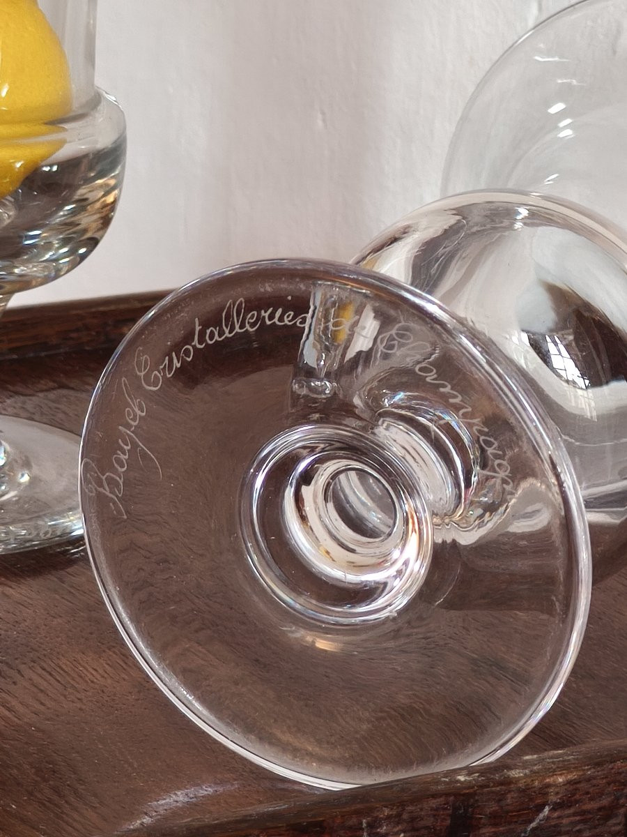 Pair Of Medici Crystal Vases From The Royal Manufacture Of Bayel Champagne-photo-2