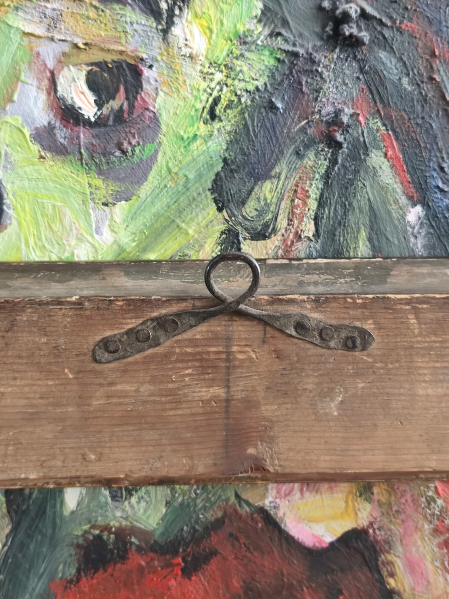 Cadre Régence à motif d'écailles, bois doré, XVIIIe siècle-photo-1