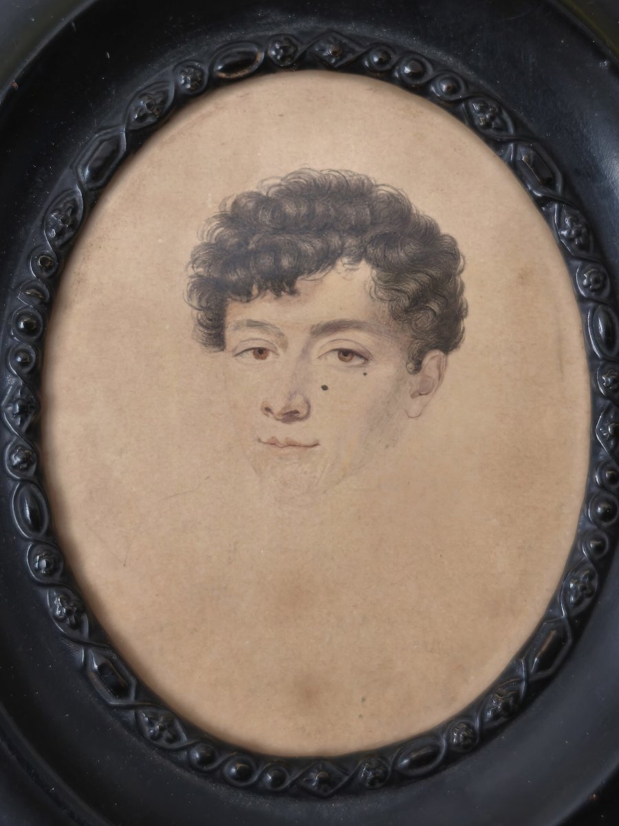 Miniature Depicting General Nicolas Philippe Guye At The Age Of 20, Late 18th Century-photo-3