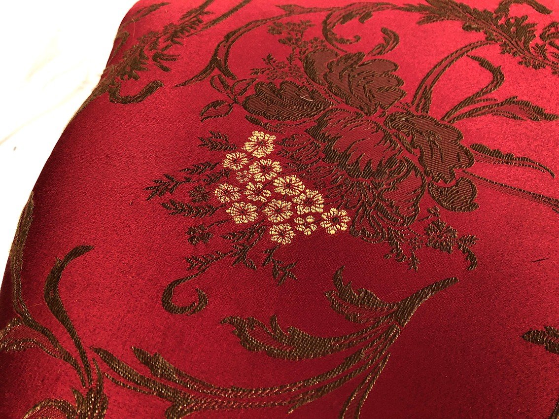 Stool In Carved And Lacquered Black And Gold Wood, Louis XV Style And Chinese Inspiration-photo-1