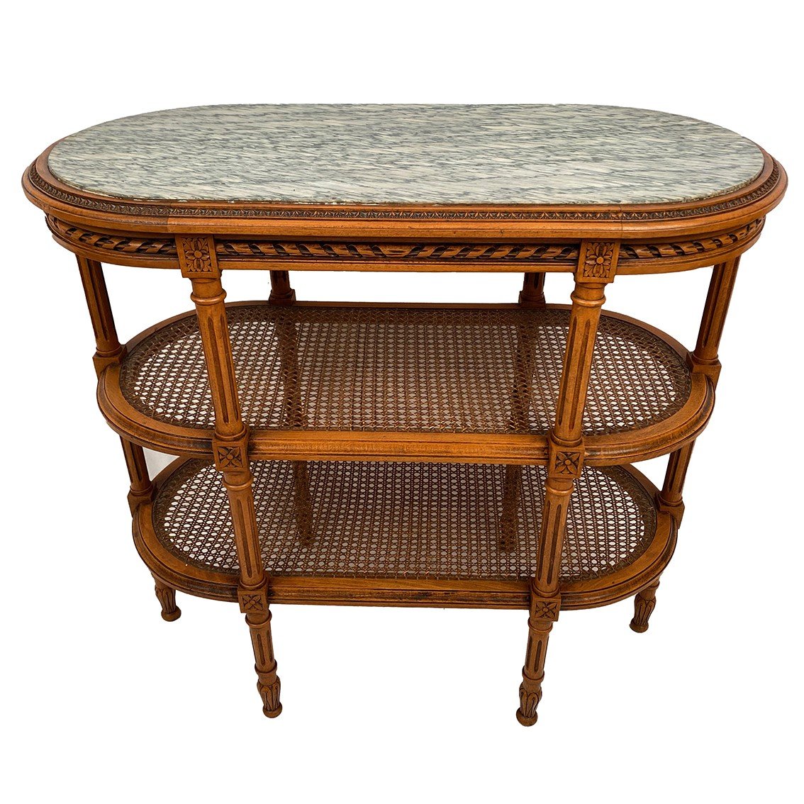 Desserte De Style Louis XVI à Trois Plateaux, Vers 1900