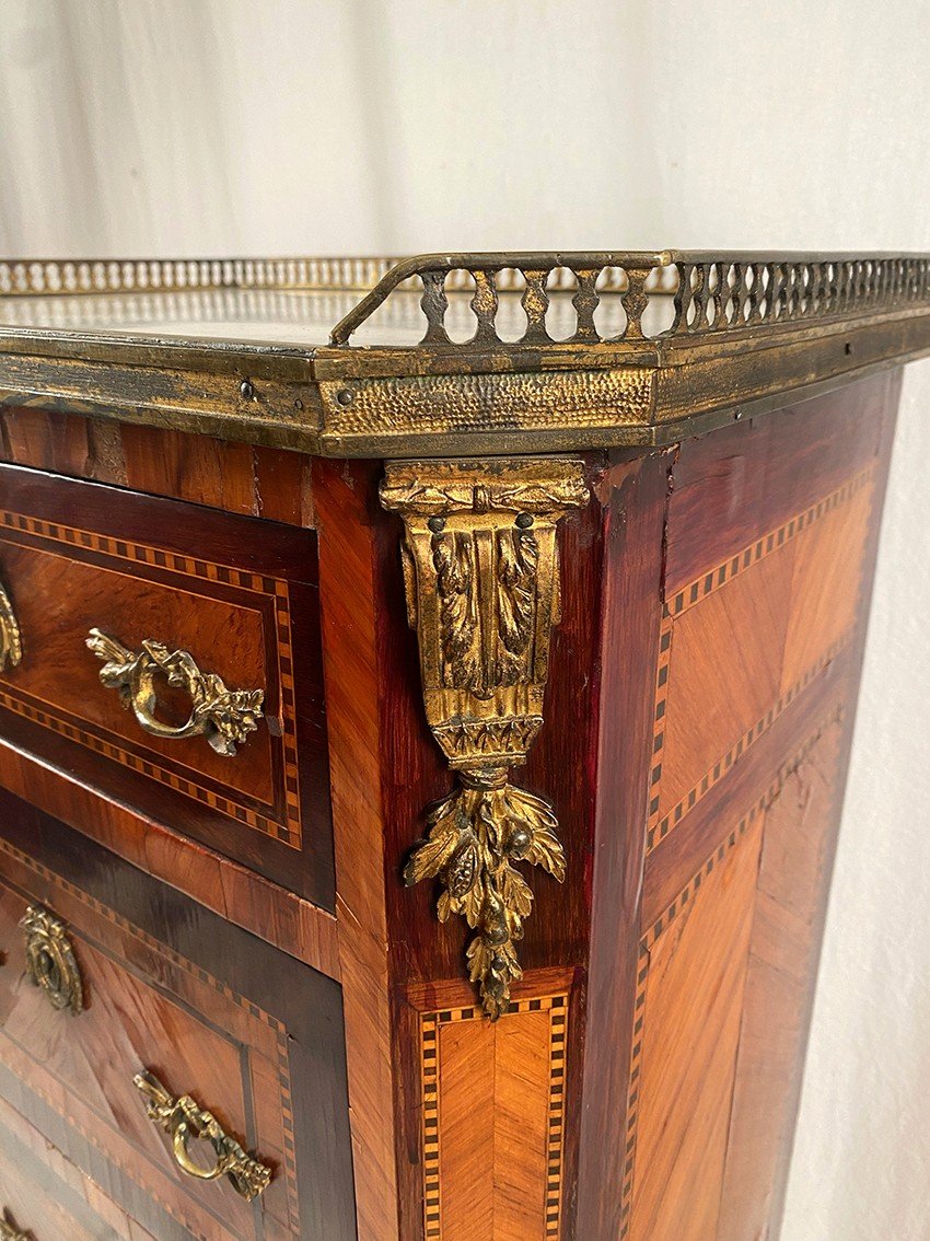Elégant Chiffonnier De Style Louis XVI Fin XIXe-photo-2