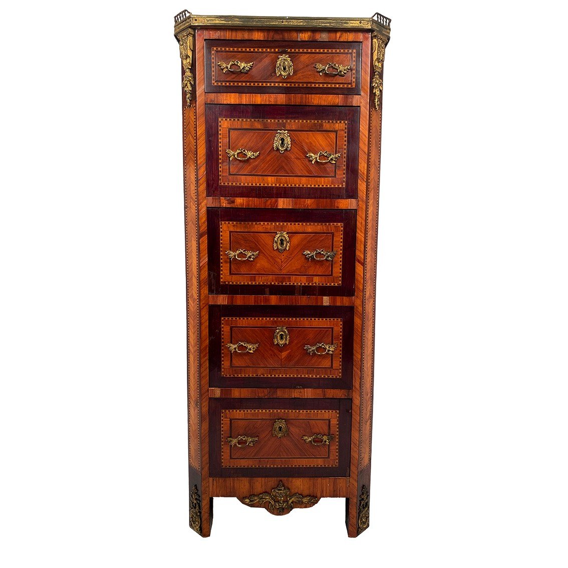Elégant Chiffonnier De Style Louis XVI Fin XIXe