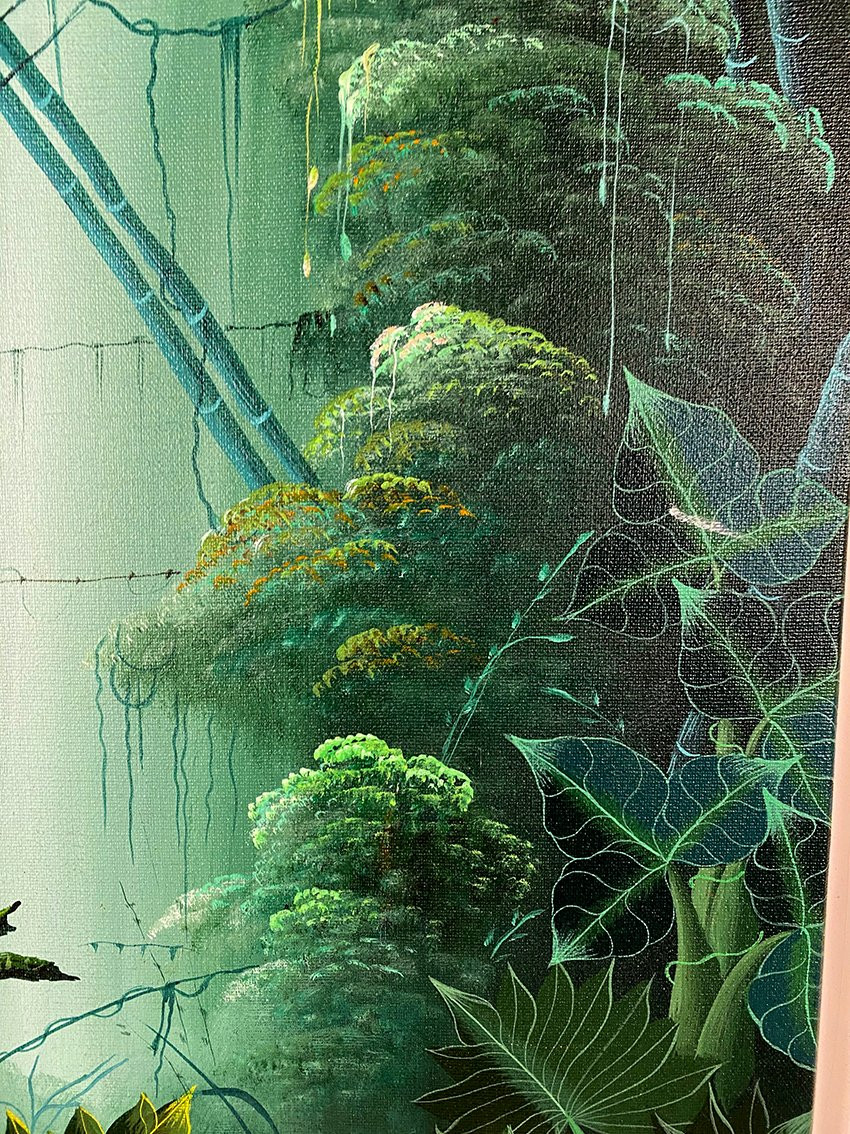 Acrylique sur toile, « Toucans ». XXe-photo-4