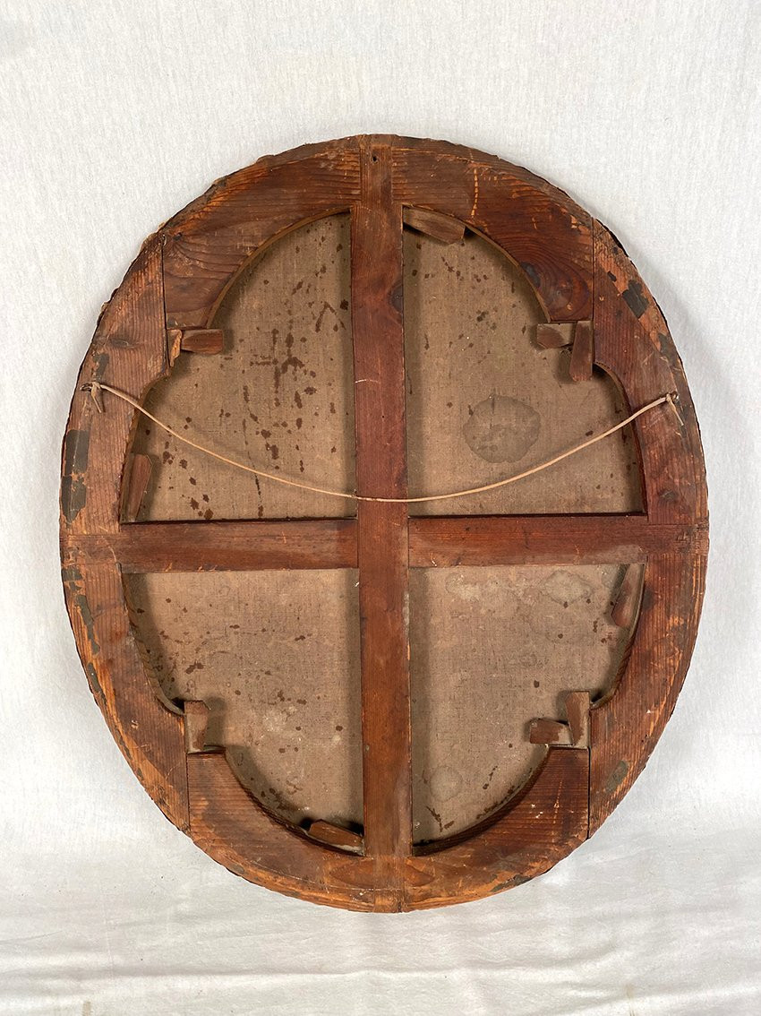 Portrait de femme, huile sur toile signée et datée 1844, Pierre Victor Galland (1822 -  1892)-photo-2