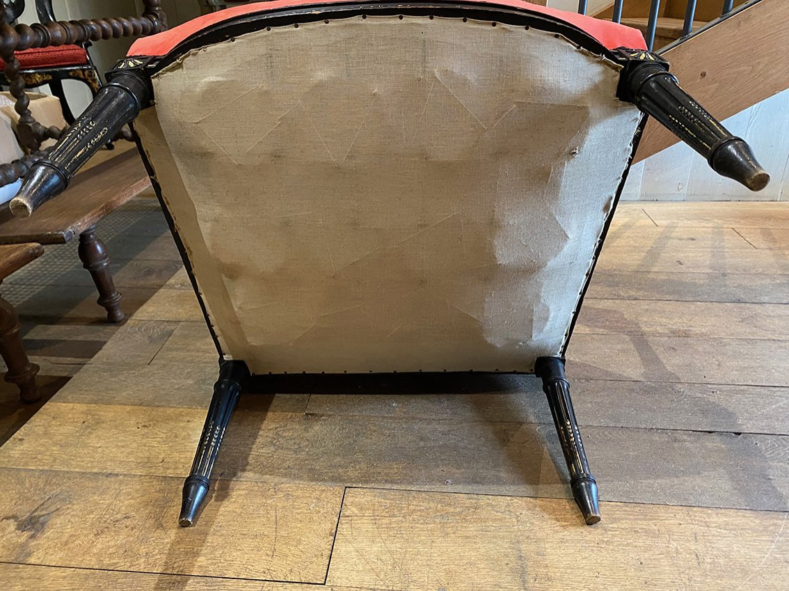 Pair Of Louis XVI Style Armchairs, Napoleon III Period-photo-8