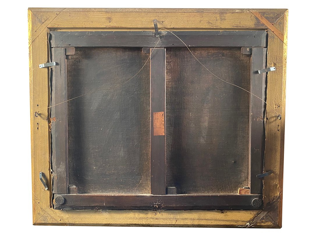 Northern School, 19th Century. "landscape With Mill," Oil On Canvas.-photo-6