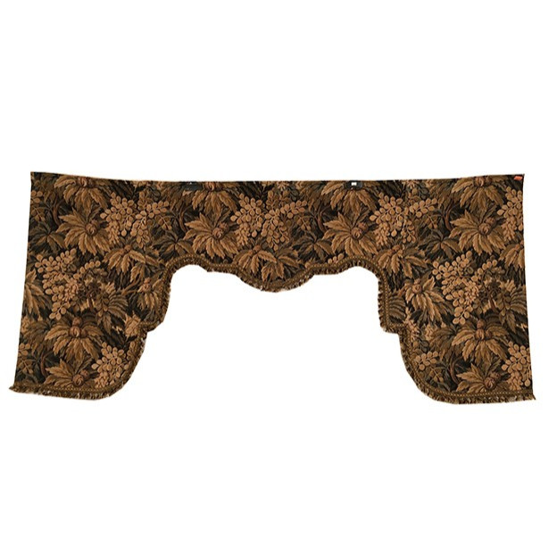 Large Valance, Wool Tapestry With Foliage Decoration, Late 19th Century