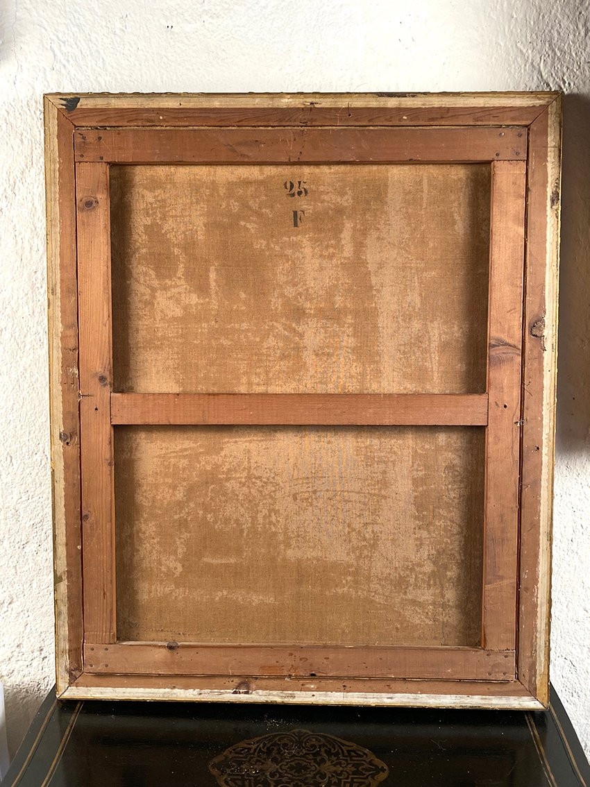 « Oiseaux s’abreuvant au bassin d’un jardin », école française vers 1900-photo-8