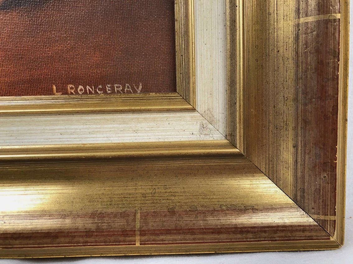 Fleurs et fruits, huile sur carton entoilé XXe-photo-2