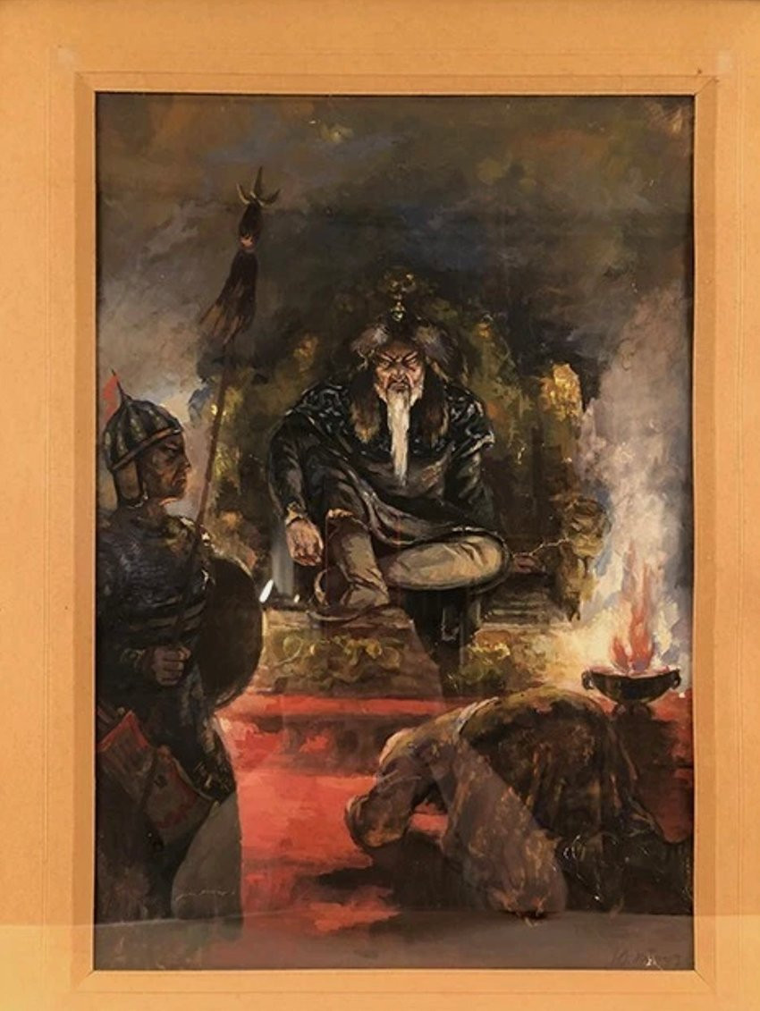 Suite Of Three Signed Watercolours, Early 20th Century-photo-3