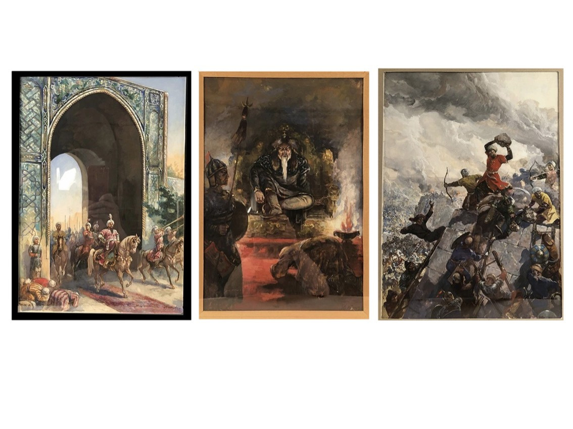 Suite Of Three Signed Watercolours, Early 20th Century