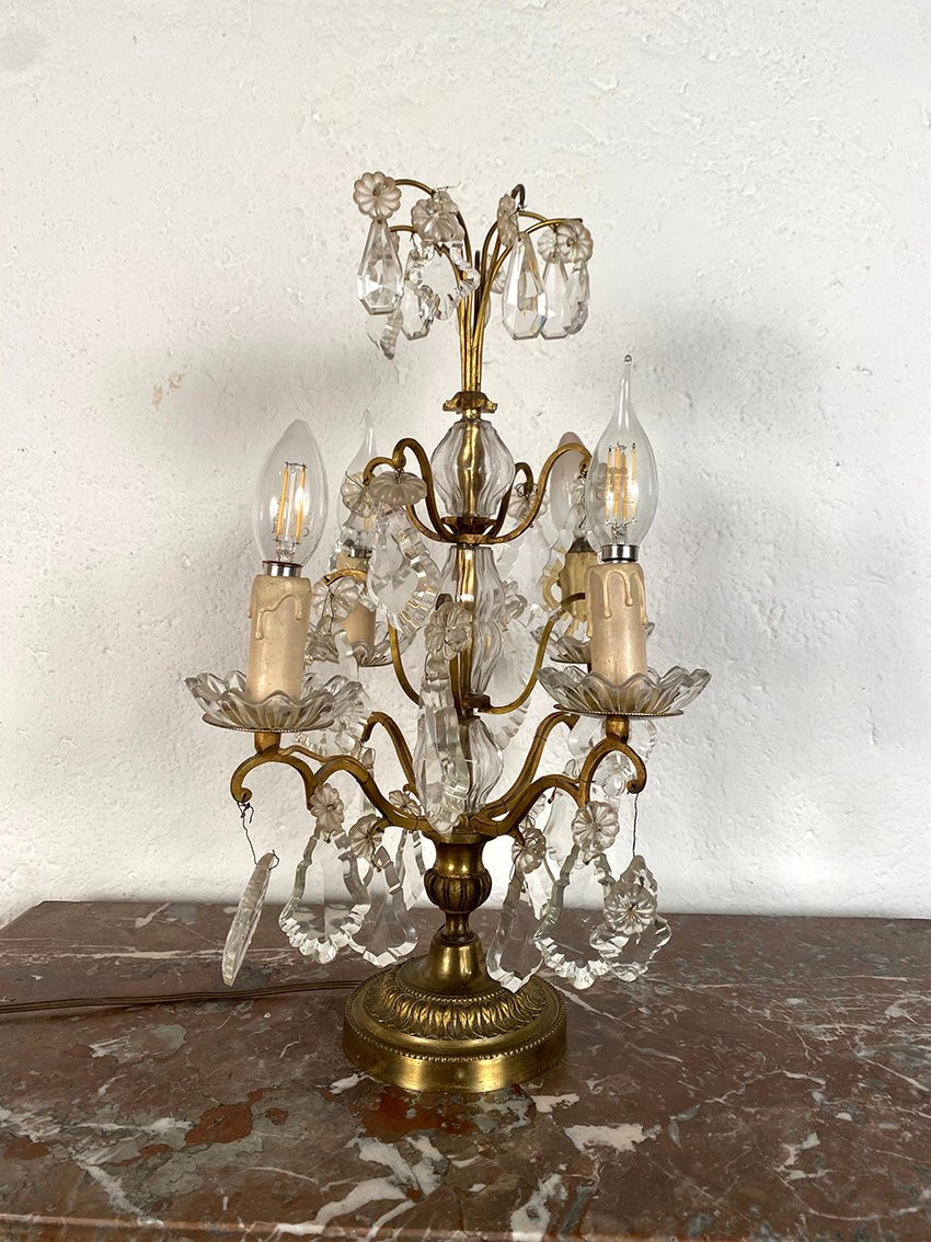 Large Bronze Girandole In The Louis XVI Style, 20th Century-photo-2