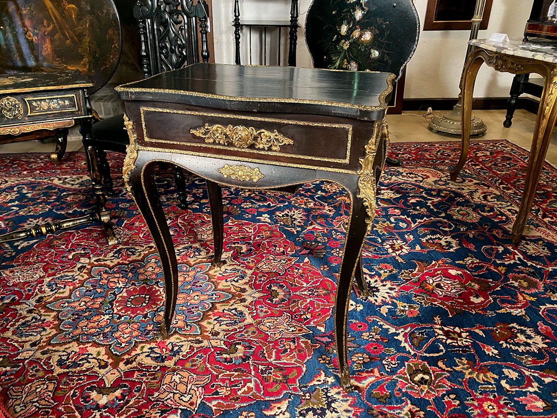 Blackened Wood And Bronze Ornamentation, Napoleon III-photo-2