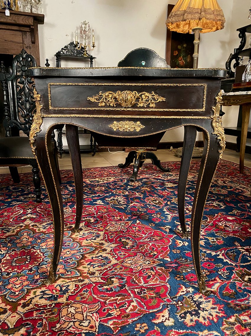Blackened Wood And Bronze Ornamentation, Napoleon III-photo-3