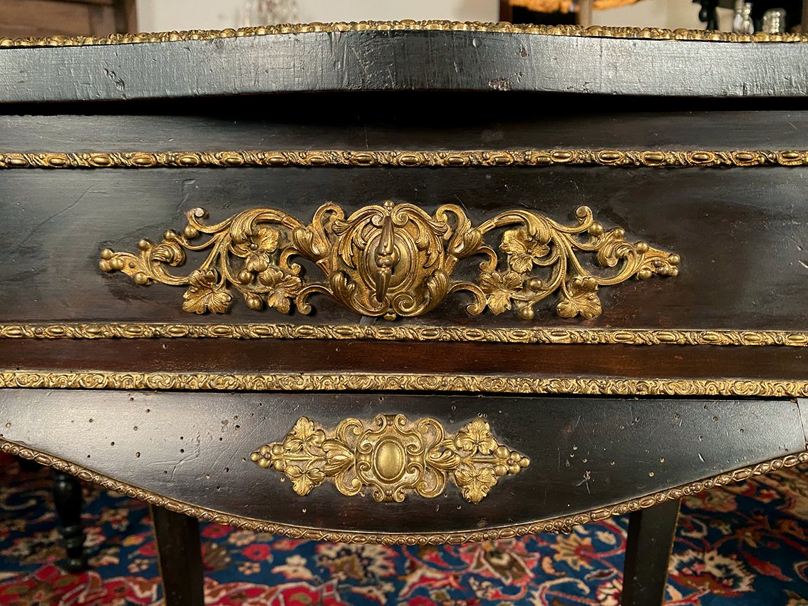 Blackened Wood And Bronze Ornamentation, Napoleon III-photo-4