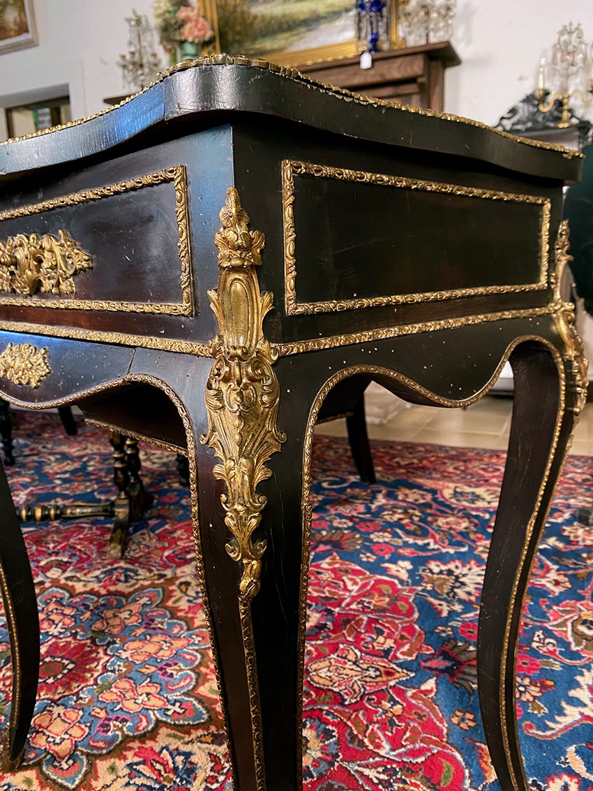 Blackened Wood And Bronze Ornamentation, Napoleon III-photo-1