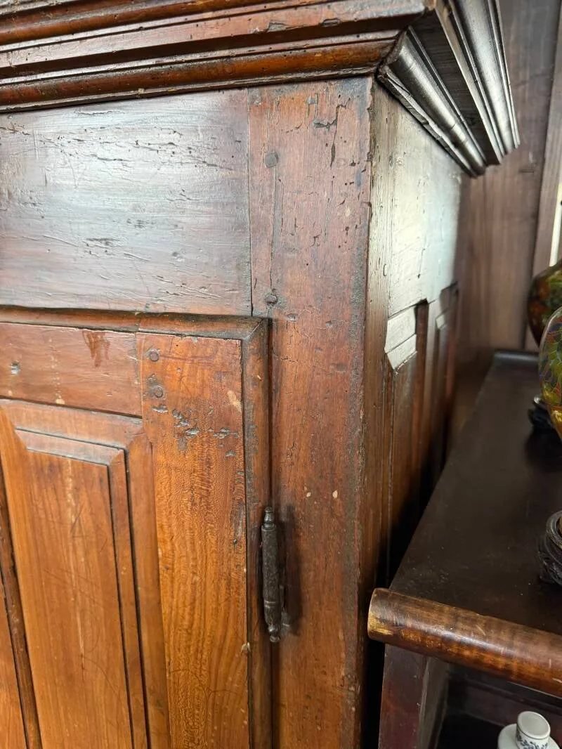 Louis XIII Armoire In Solid Cherry Wood, 17th Century-photo-4